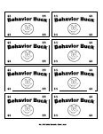 behavior bucks